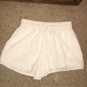 White shorts high waisted